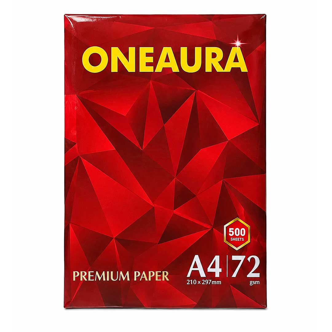 Giấy OneAura 72gsm, Xấp 500 Tờ A4 giá rẻ tại VPP Bến Tre