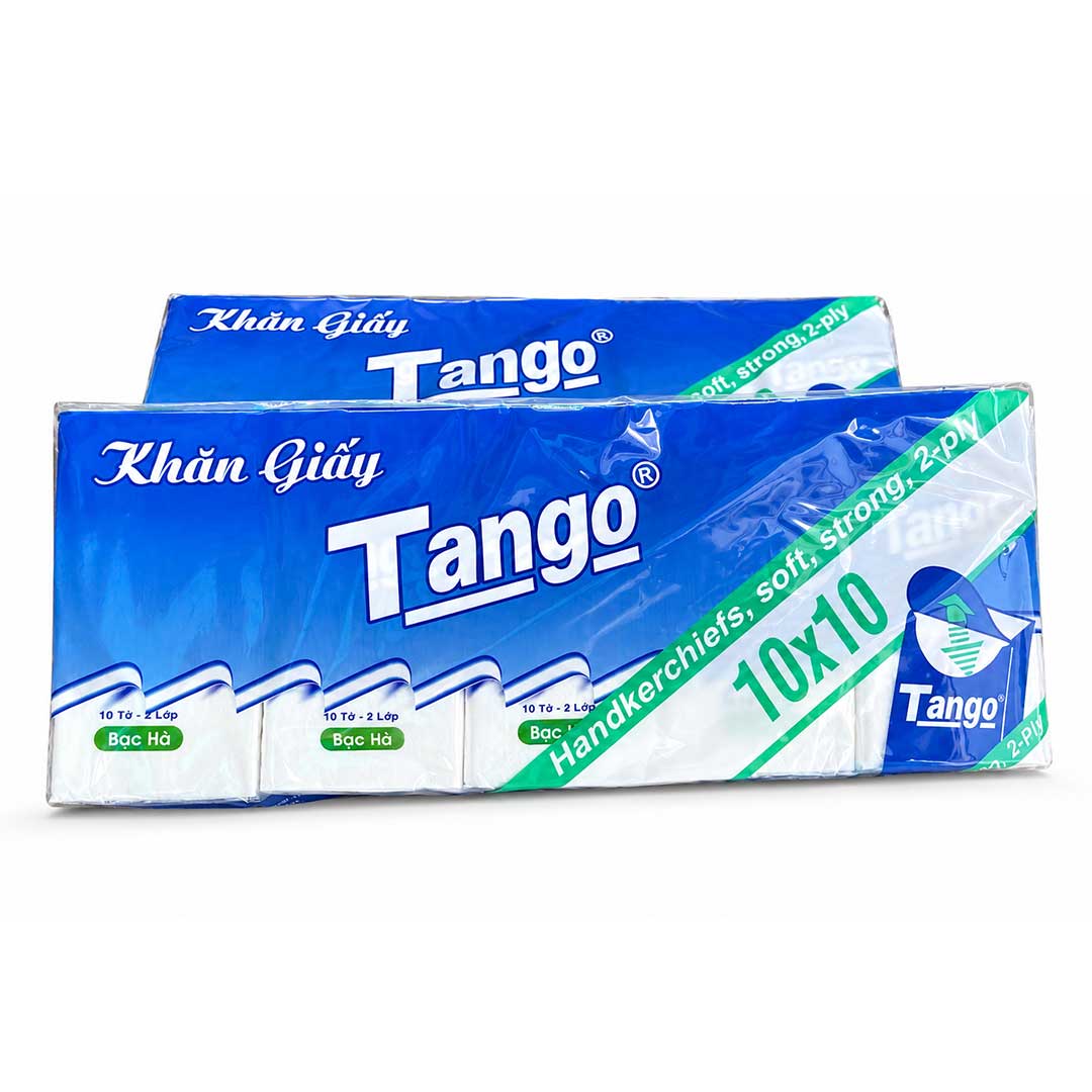 Khăn Giấy Tango 2 Lớp 10 Tờ/Gói giá rẻ tại VPP Bến Tre
