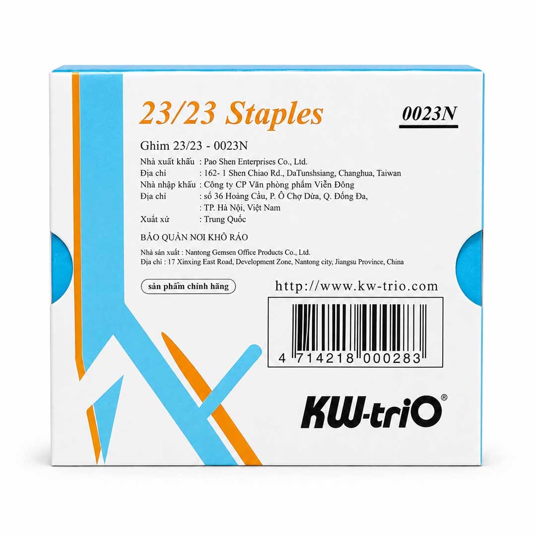 Mua kim bấm Kw-Trio 23/23 (0023n) chính hãng tại VPP Bến Tre