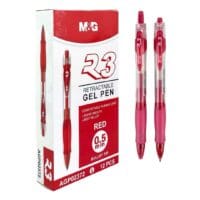 Bút gel MG AGP02372 0.5mm, bút nước, viết mực gel màu đỏ