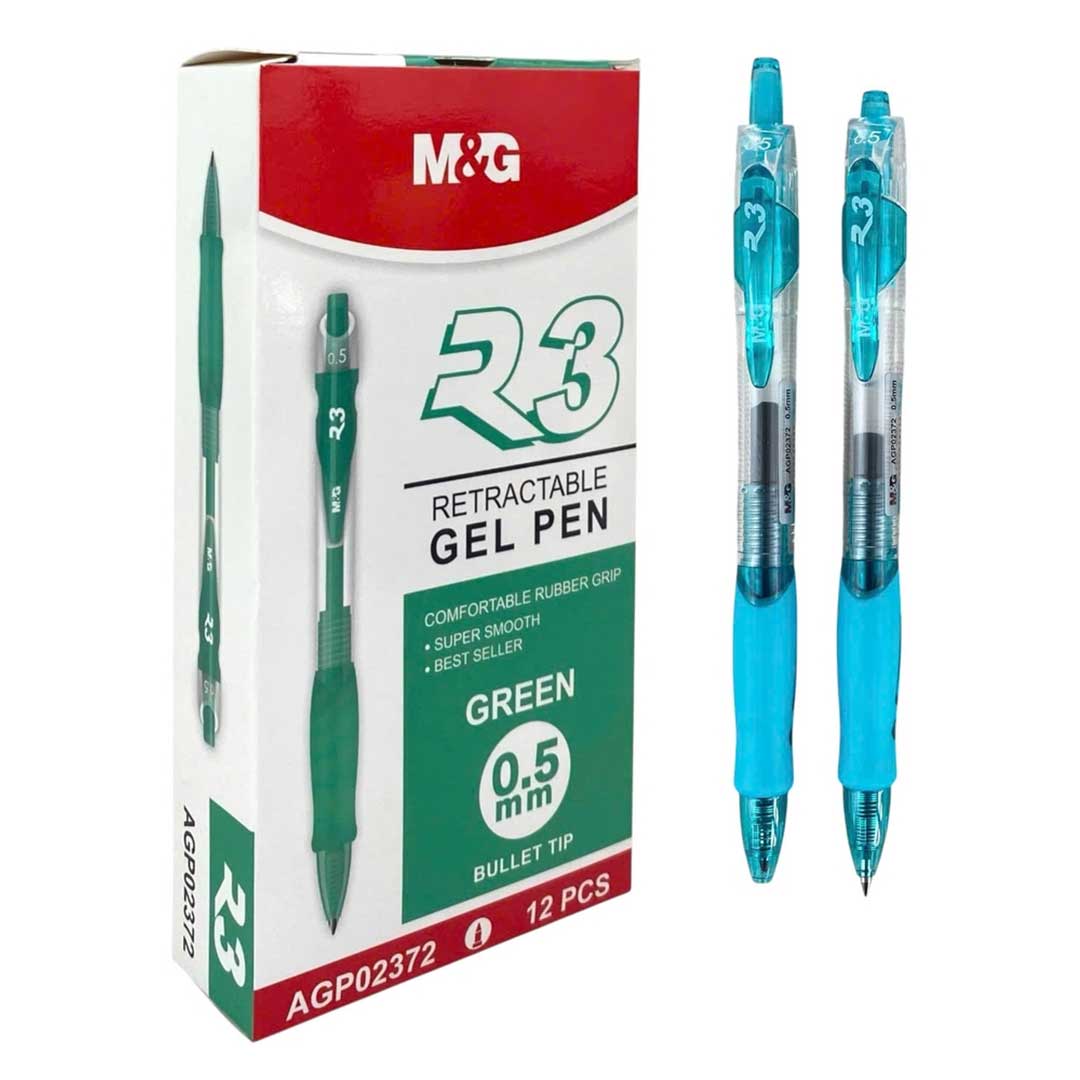 Bút gel MG AGP02372 0.5mm, bút nước, viết mực gel màu xanh da trời