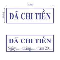 Dấu Đã Chi Tiền 2 dòng s842 giá rẻ tại VPP bến Tre