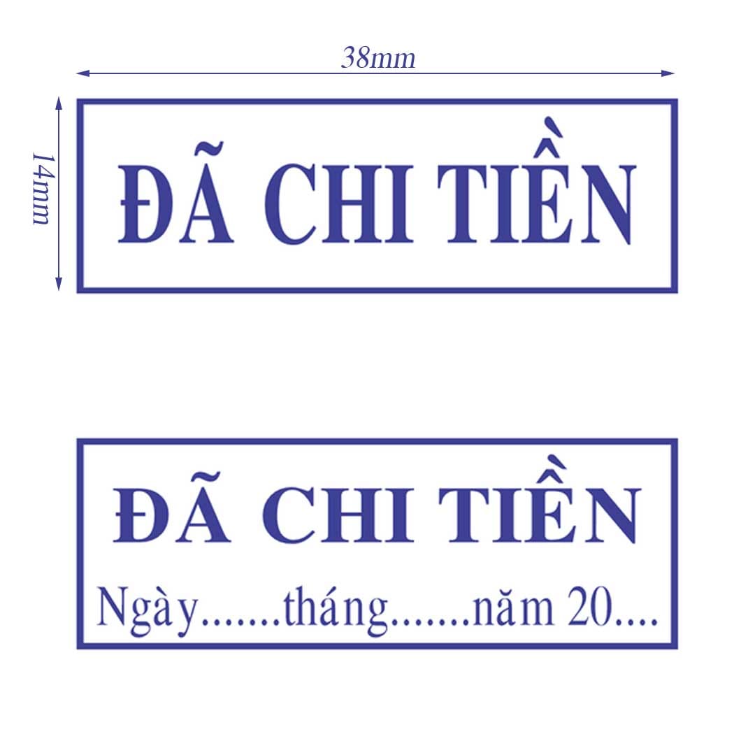 Dấu Đã Chi Tiền 2 dòng s842 giá rẻ tại VPP bến Tre