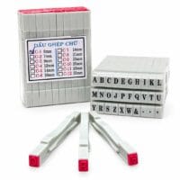 Dấu Chữ Ghép Mặt Đúc, Đủ Bộ 26 Chữ Cái, Size 5-30mm