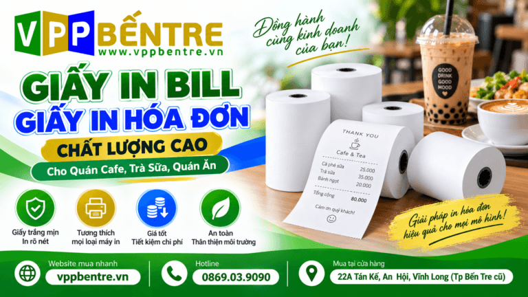 Giấy In Bill – Giải Pháp Giấy In Hóa Đơn Chất Lượng Cao Cho Quán Cafe, Trà Sữa, Quán Ăn