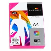 Giấy In Photo Màu Hồng A4 PaperLine 80Gsm, Xấp 500 Tờ
