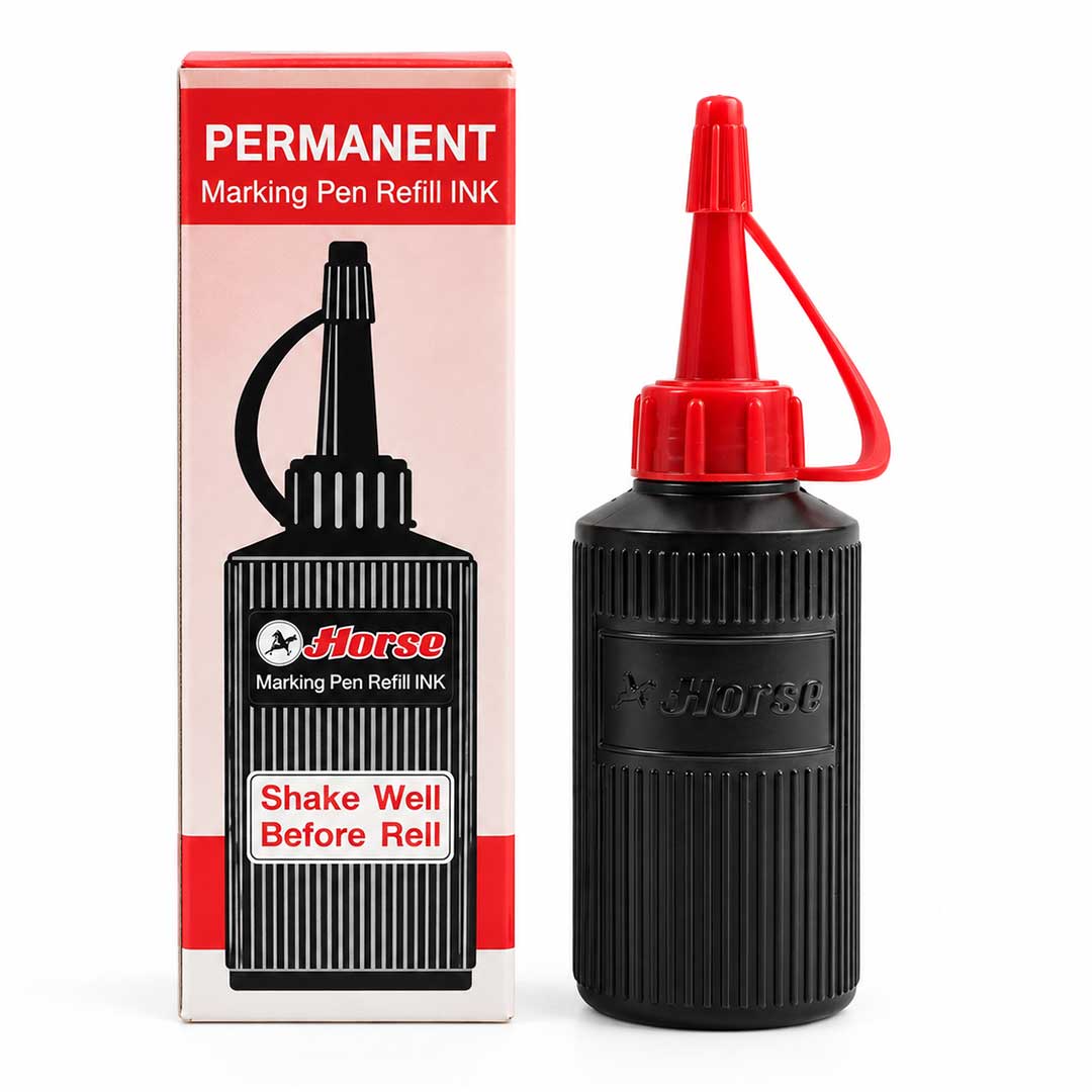 Mực Lông Dầu Horse Chai 30ml, Màu Đỏ, Xanh Dương, Đen giá rẻ tại VPP BẾn Tre
