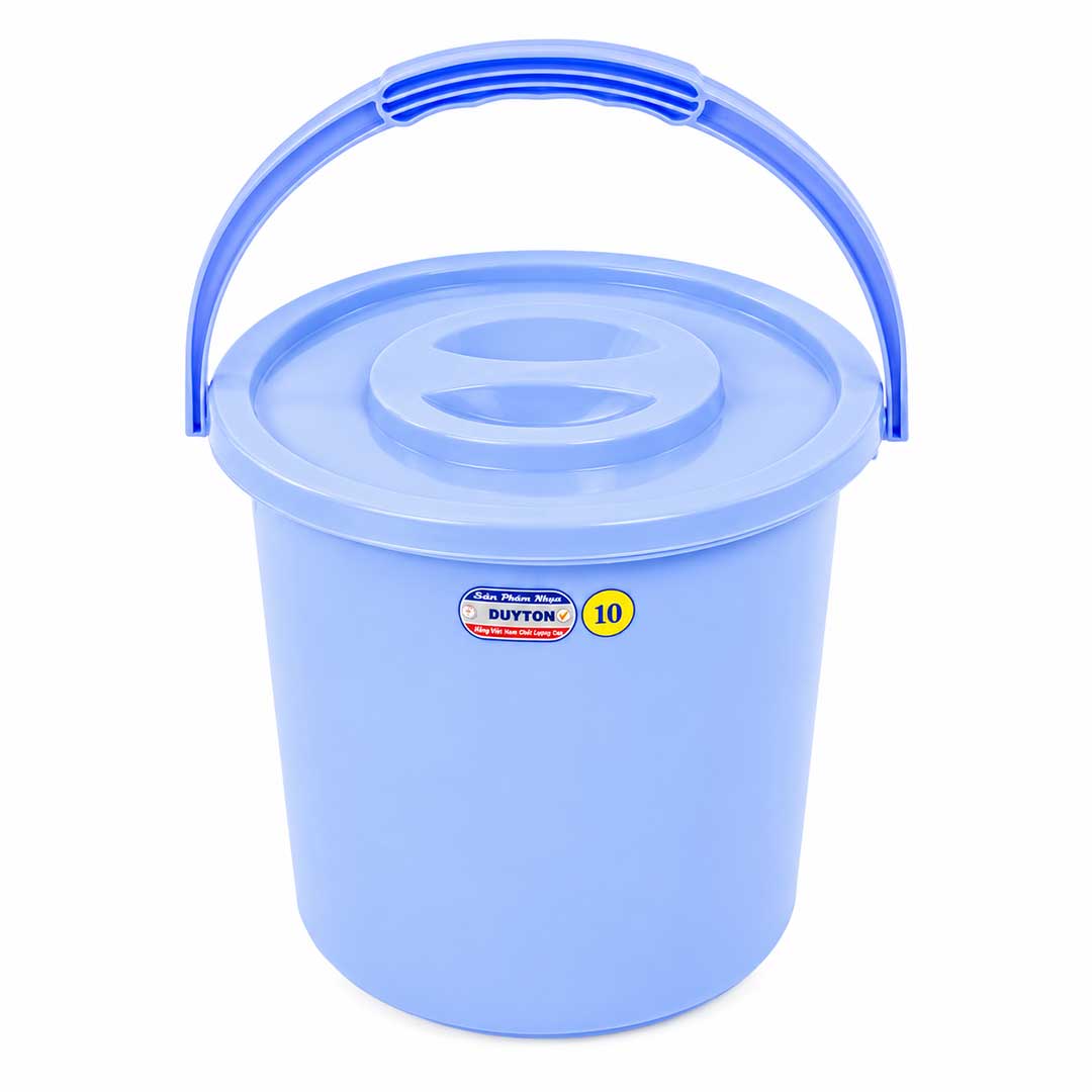 Xô Nhựa 10 Lít Có Nắp Chính Hãng Duy Tân, Nhiều Màu giá rẻ tại VPP Bến Tre