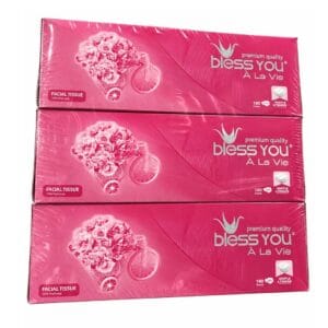 Khăn Giấy Lụa Bless You À La Vie 2 Lớp Hộp 180 Tờ giá rẻ tại VPP Bến Tre