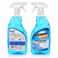 Nước Lau Kính POWER100 Hương Bạc Hà Chai 500ml – Khô Nhanh, Sáng Bóng & Ngăn Vệt Nước giá rẻ tại VPP Bến Tre