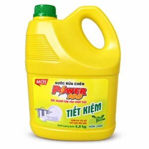 Nước Rửa Chén Power100 Tiết Kiệm Hương Chanh Can 3.5kg giá rẻ tại VPP Bến Tre